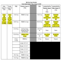 Exam Schedule